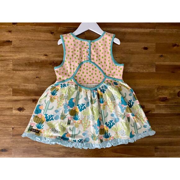 NWT Matilda Jane Dream Chasers Sleeveless Cactus Sunrise Top Peach Blue Green 10 - Picture 5 of 8